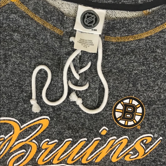 NHL Boston Bruins Women’s Lace-up Pullover - Picture 2 of 3
